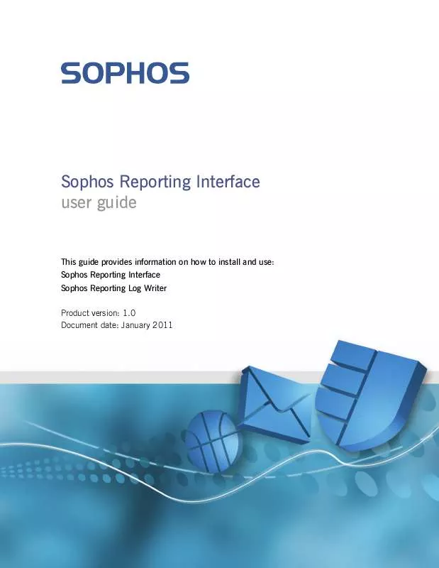 Mode d'emploi SOPHOS REPORTING INTERFACE 1.0