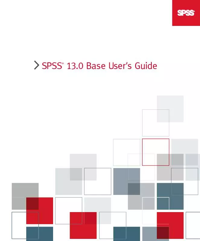 Mode d'emploi SPSS SPSS BASE USERS GUIDE 13.0