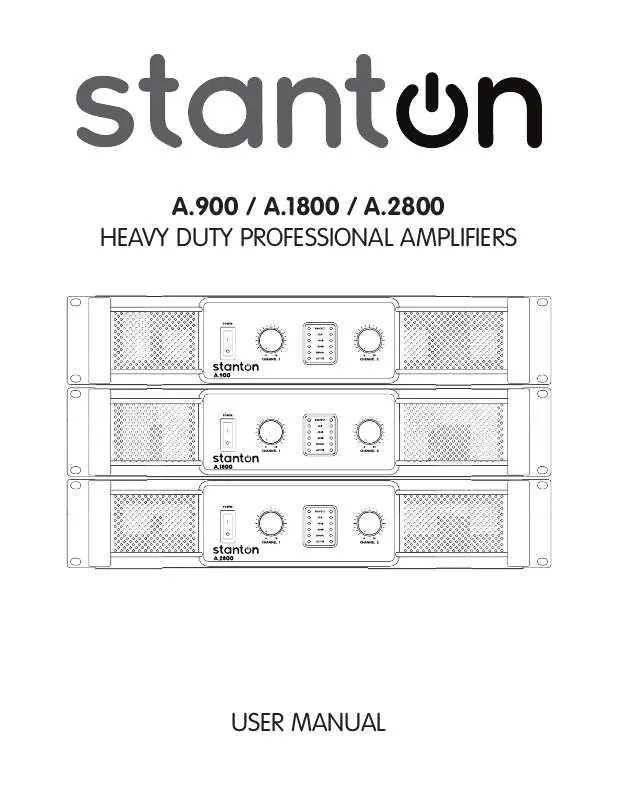 Mode d'emploi STANTON A.2800