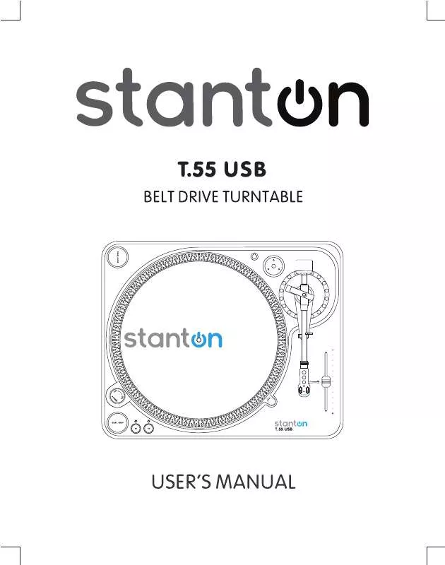 Mode d'emploi STANTON T.55 USB