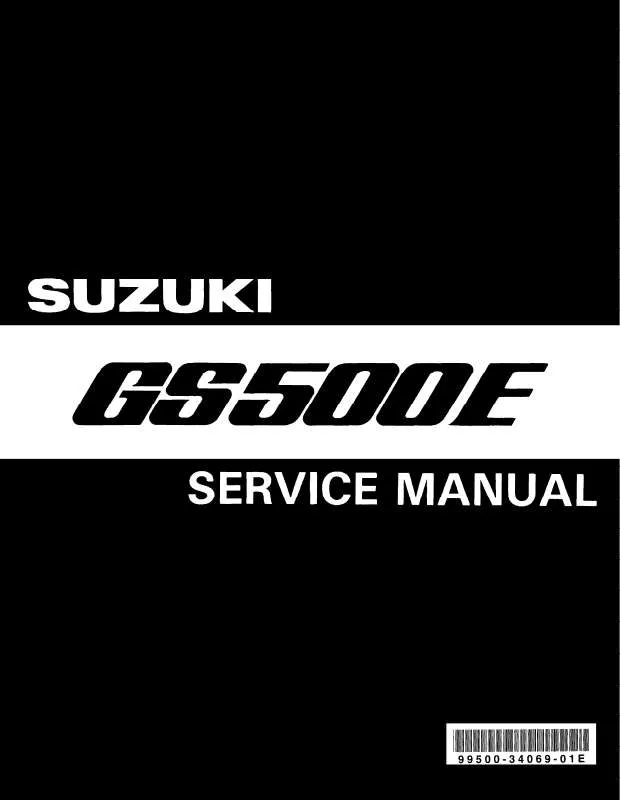 Mode d'emploi SUZUKI GS 500 E