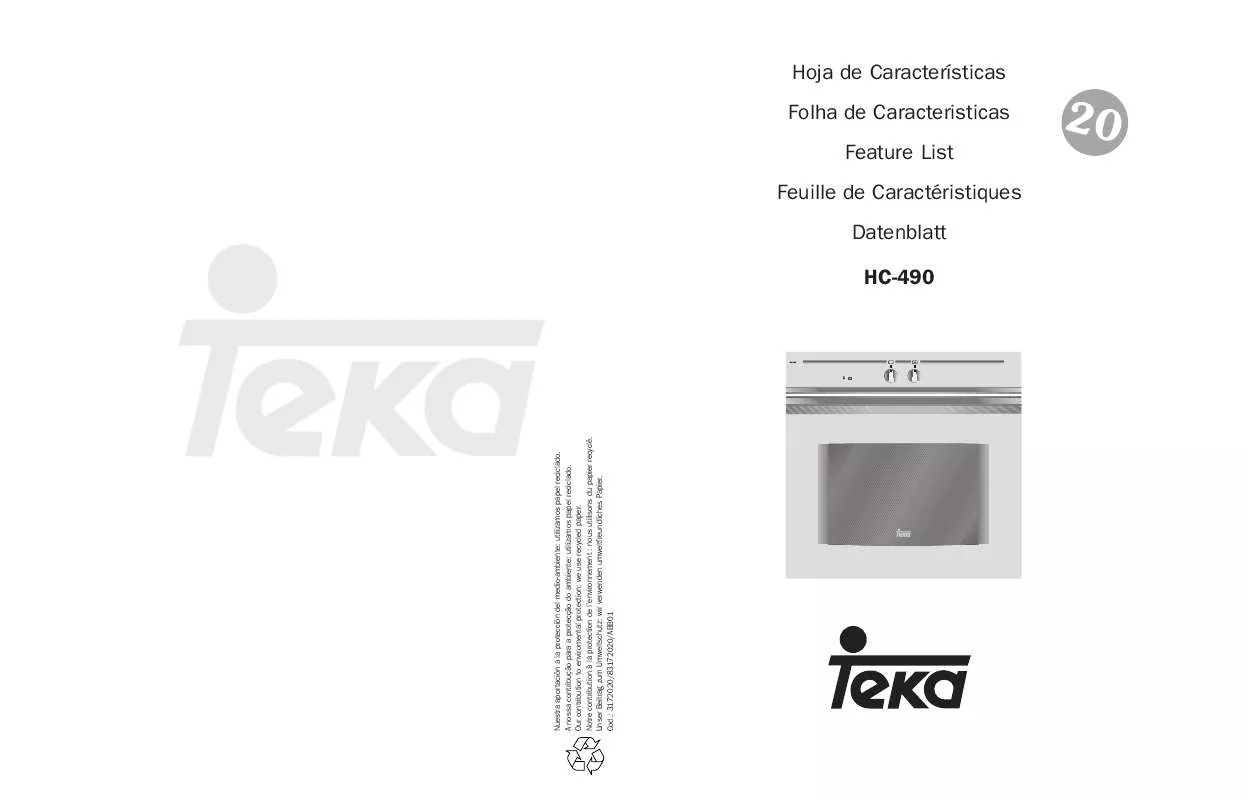 Mode d'emploi TEKA HC-490