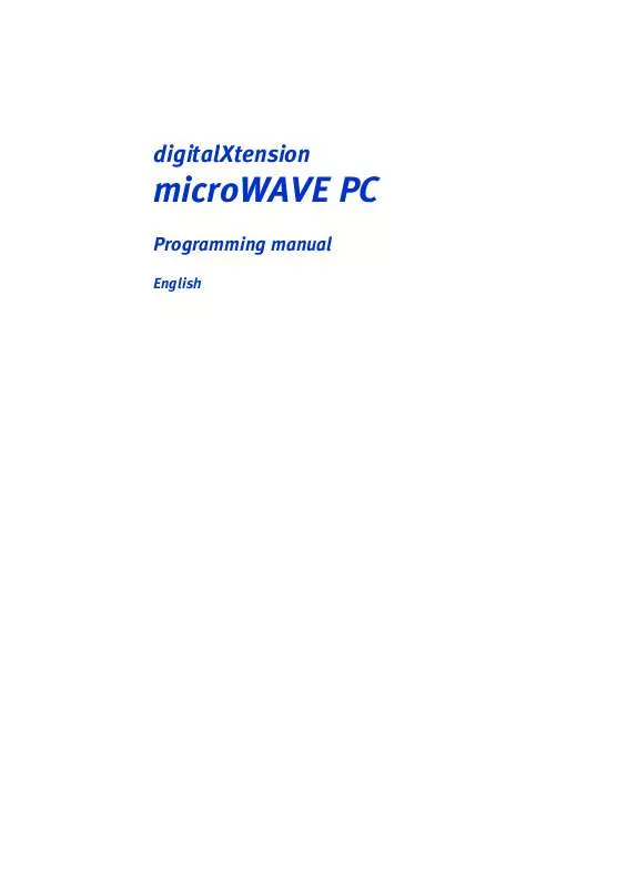 Mode d'emploi TERRATEC MICROWAVE PC