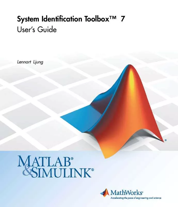 Mode d'emploi THE MATHWORKS SYSTEM IDENTIFICATION TOOLBOX 7