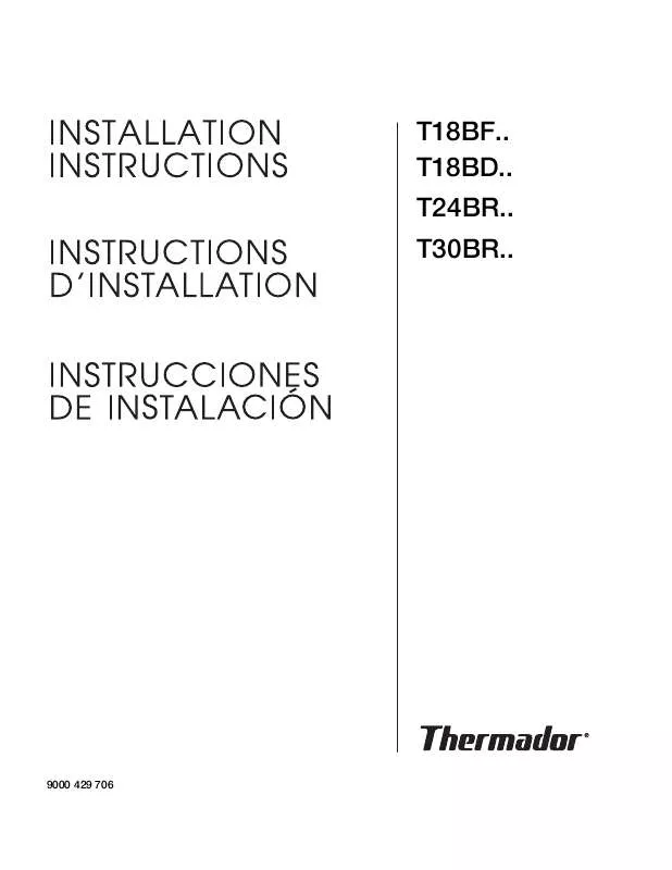 Mode d'emploi THERMADOR T30BR70FS