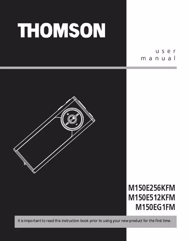 Mode d'emploi THOMSON M150EG1FM