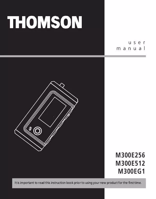 Mode d'emploi THOMSON M300EG1