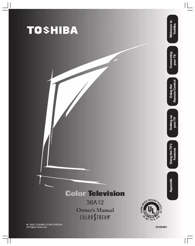 Mode d'emploi TOSHIBA 36A12
