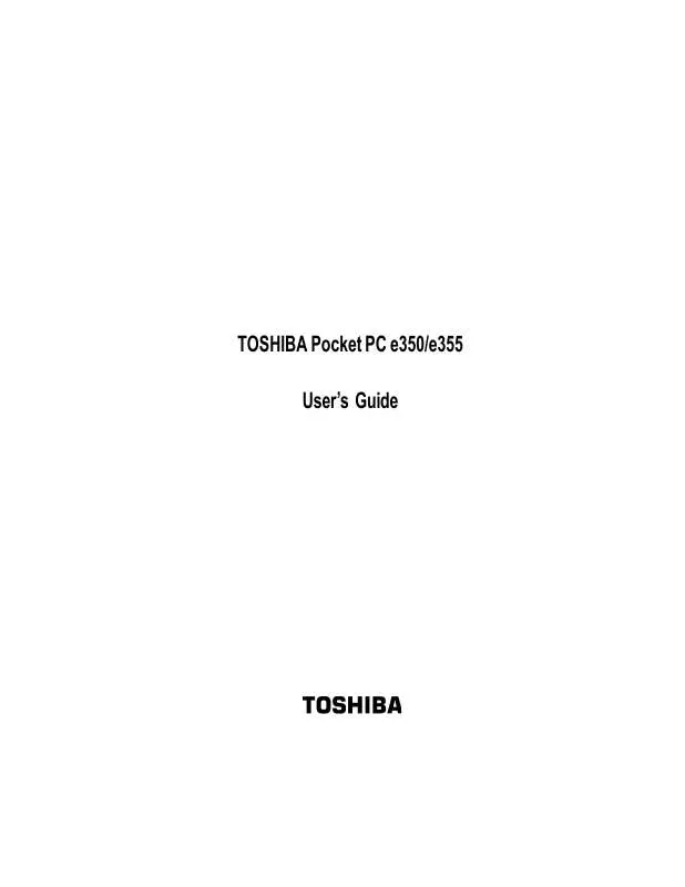 Mode d'emploi TOSHIBA E350