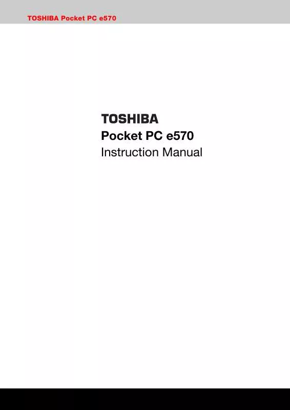 Mode d'emploi TOSHIBA E570