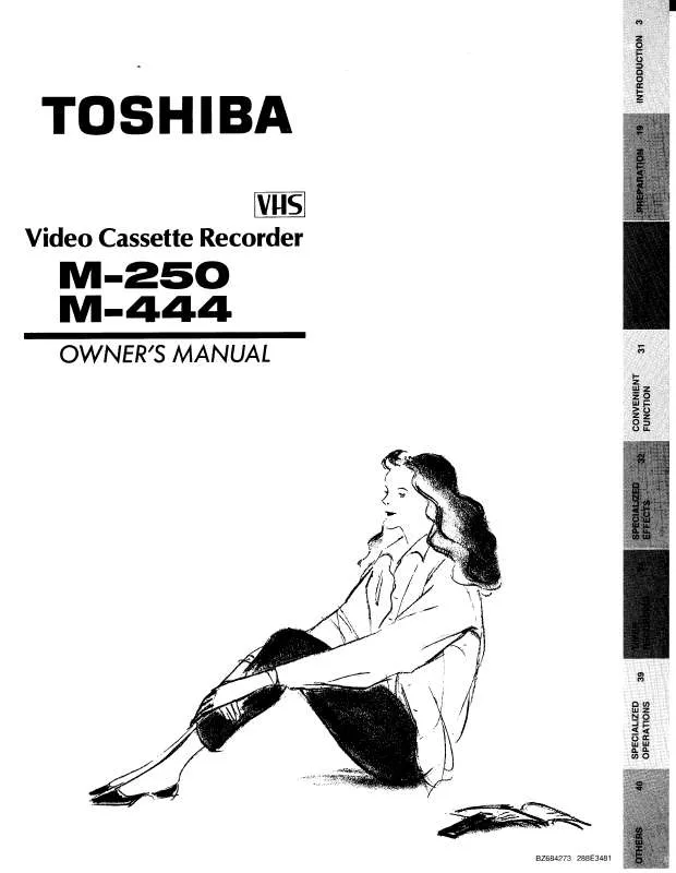 Mode d'emploi TOSHIBA M250