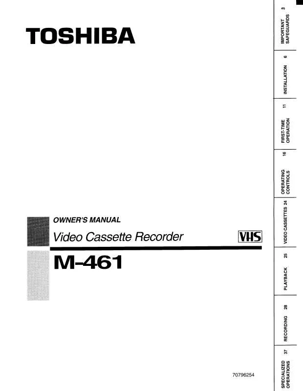 Mode d'emploi TOSHIBA M461