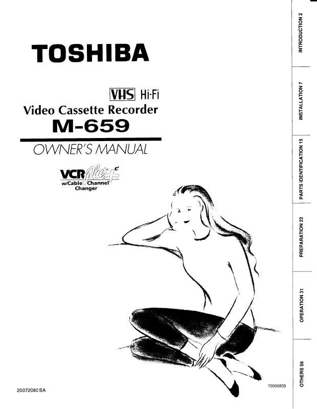 Mode d'emploi TOSHIBA M659
