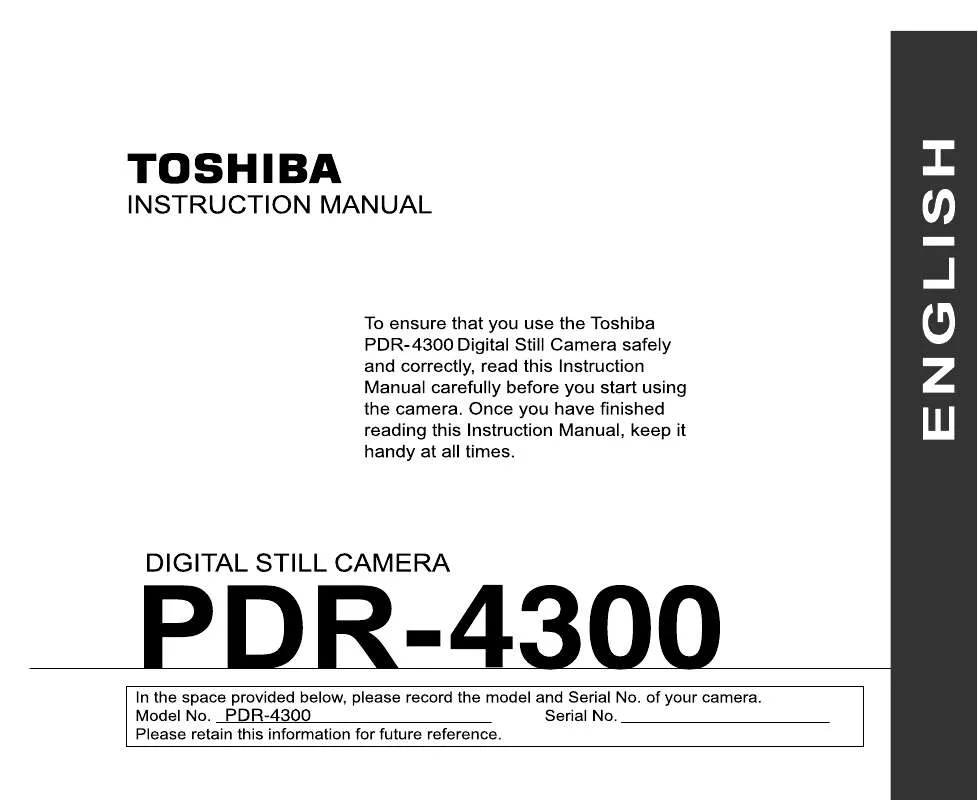 Mode d'emploi TOSHIBA PDR-4300