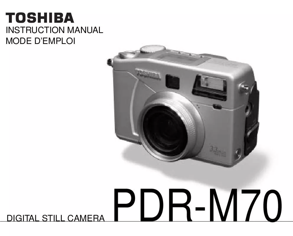 Mode d'emploi TOSHIBA PDR-M70