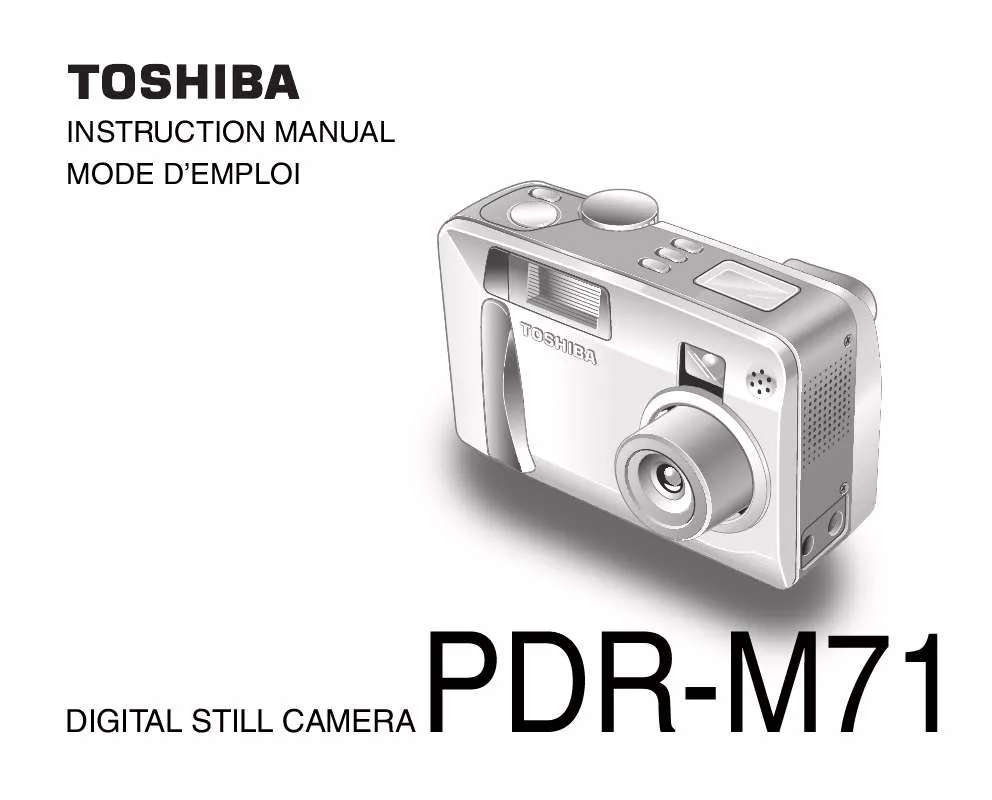 Mode d'emploi TOSHIBA PDR-M71