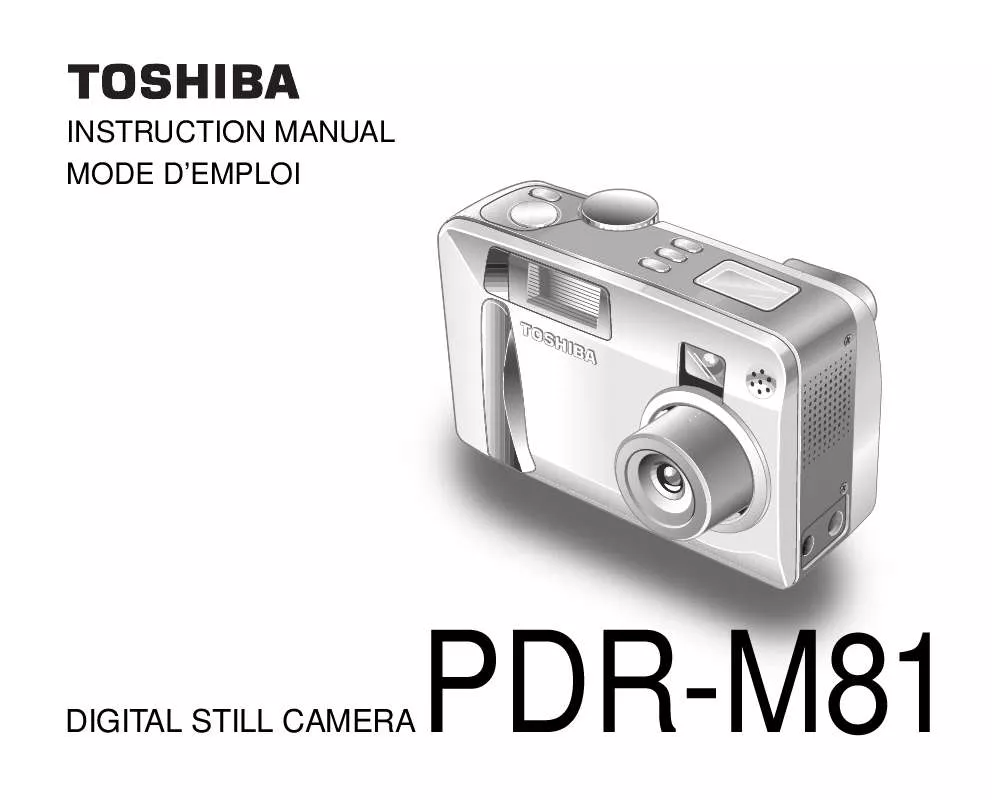 Mode d'emploi TOSHIBA PDR-M81
