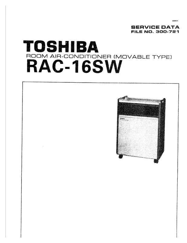 Mode d'emploi TOSHIBA RAC-16SW