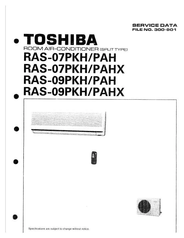 Mode d'emploi TOSHIBA RAS-07PKH