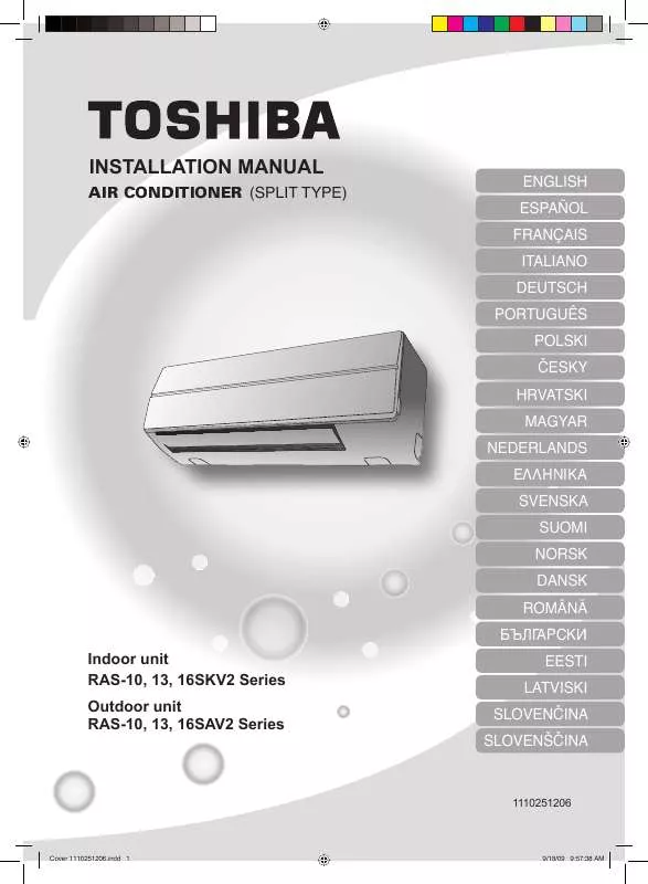 Mode d'emploi TOSHIBA RAS-13SKV2-E