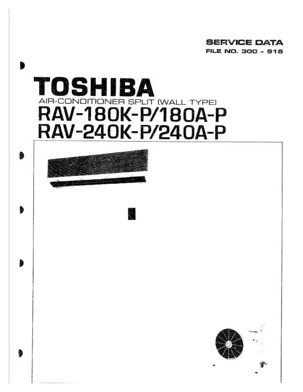 Mode d'emploi TOSHIBA RAV-240A-P