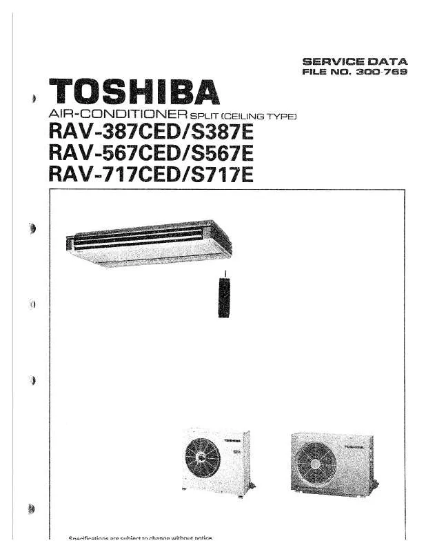 Mode d'emploi TOSHIBA RAV-387 CED