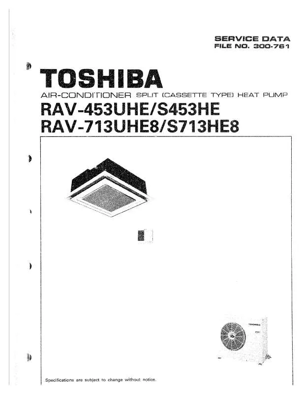 Mode d'emploi TOSHIBA RAV-453UHE