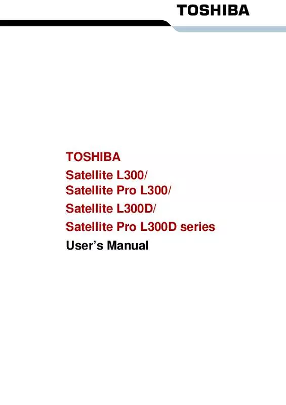 Mode d'emploi TOSHIBA SATELLITE PRO L300