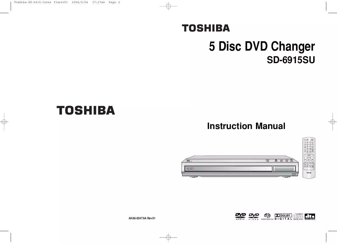 Mode d'emploi TOSHIBA SD-6915