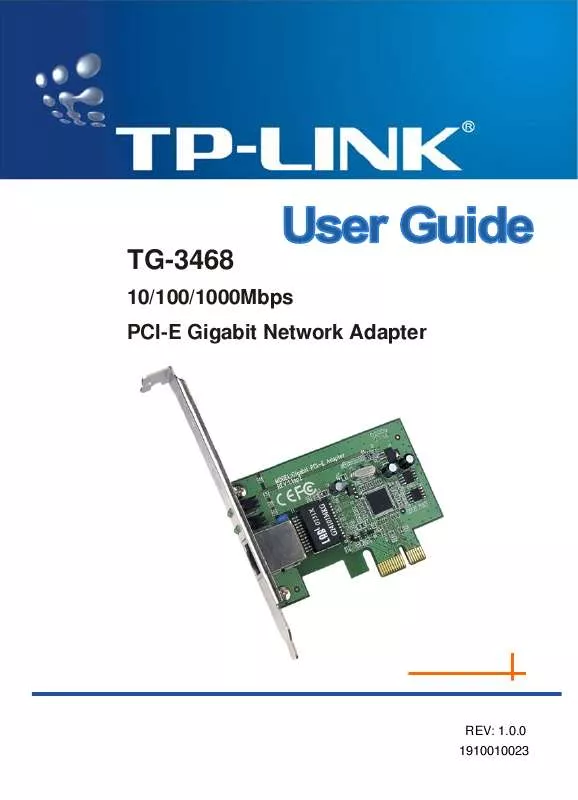 Mode d'emploi TP-LINK TG-3468