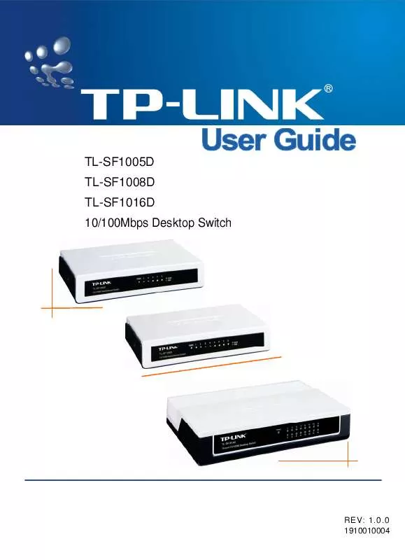 Mode d'emploi TP-LINK TL-1008D