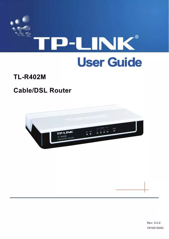 Mode d'emploi TP-LINK TL-R402M