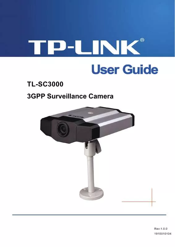 Mode d'emploi TP-LINK TL-SC3000