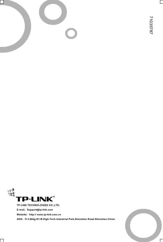 Mode d'emploi TP-LINK TL-SG1048
