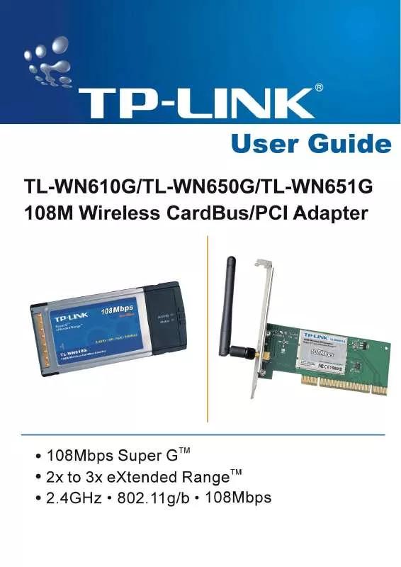 Mode d'emploi TP-LINK TL-WN610G
