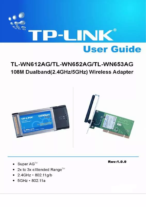 Mode d'emploi TP-LINK TL-WN612AG