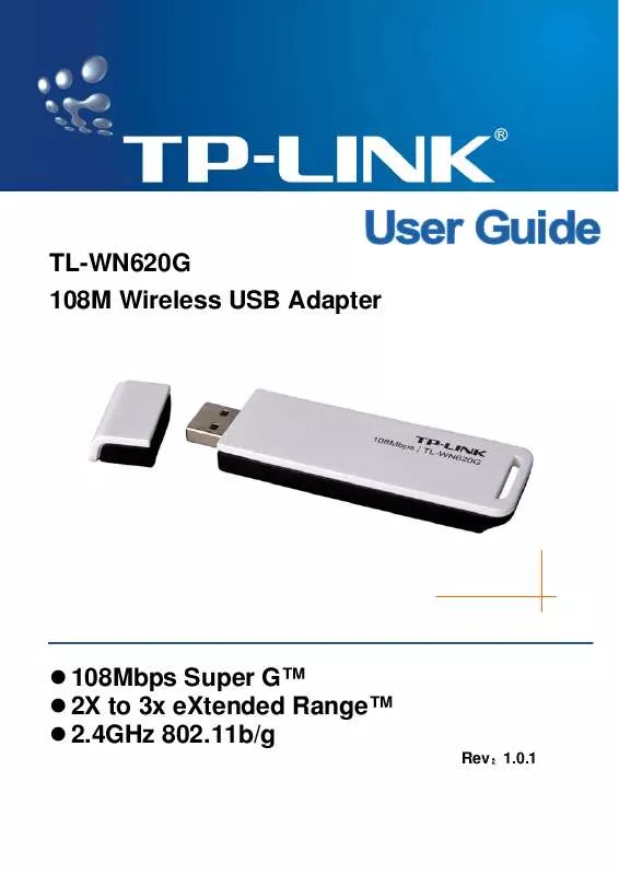 Mode d'emploi TP-LINK TL-WN620G