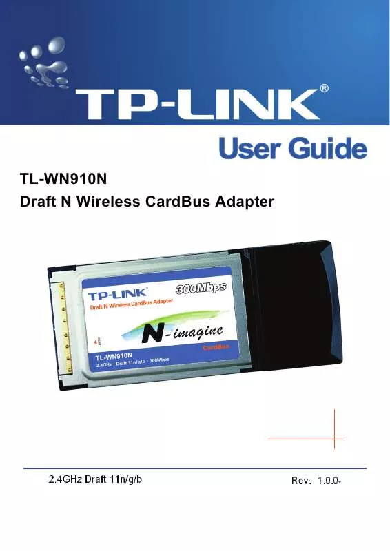 Mode d'emploi TP-LINK TL-WN910N
