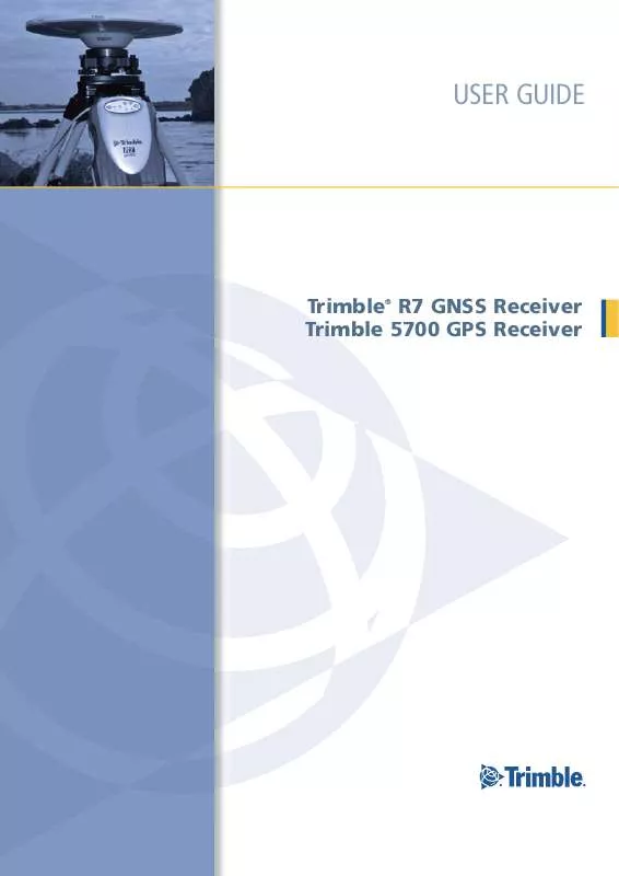 Mode d'emploi TRIMBLE R7 GNSS RECEIVER