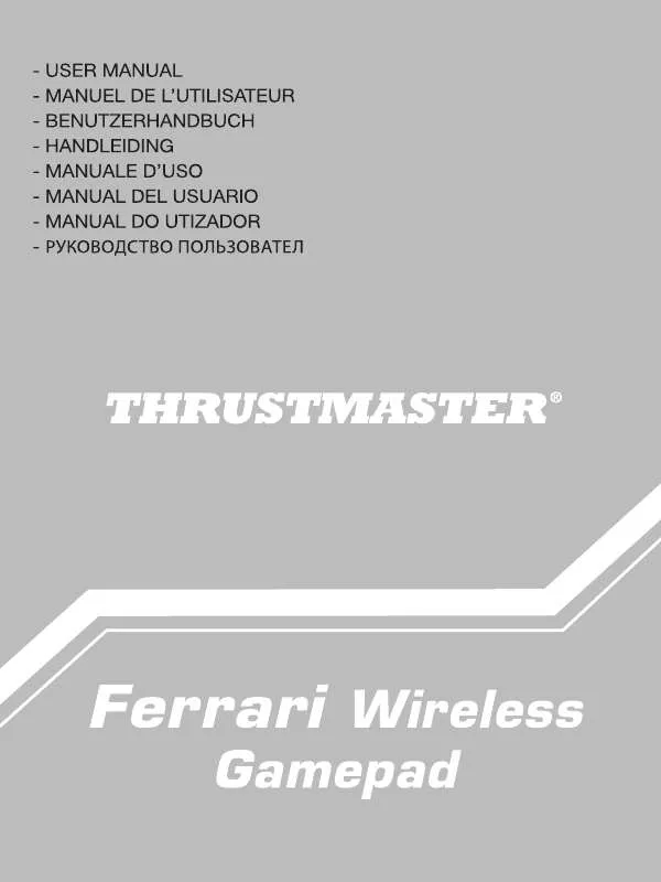 Mode d'emploi TRUSTMASTER F1 WIRELESS GAMEPAD FERRARI F60