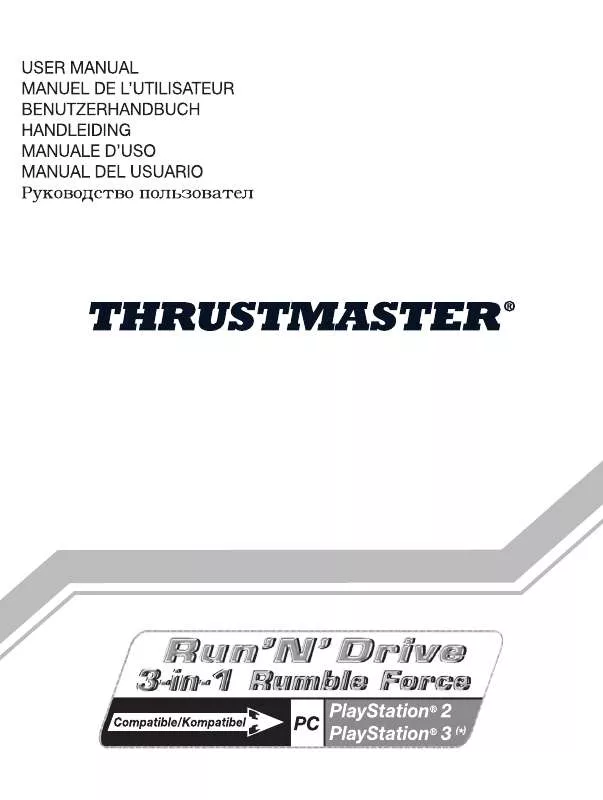 Mode d'emploi TRUSTMASTER RUN'N' DRIVE 3-IN-1 RUMBLE FORCE