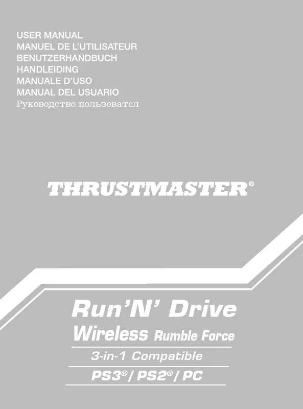 Mode d'emploi TRUSTMASTER RUN'N' DRIVE WIRELESS 3-IN-1 RUMBLE FORCE