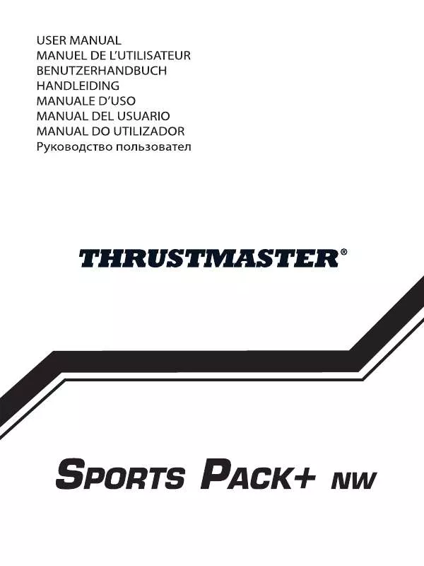 Mode d'emploi TRUSTMASTER SPORTS PACK NW