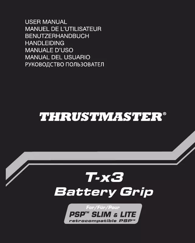 Mode d'emploi TRUSTMASTER T-X3 BATTERY GRIP