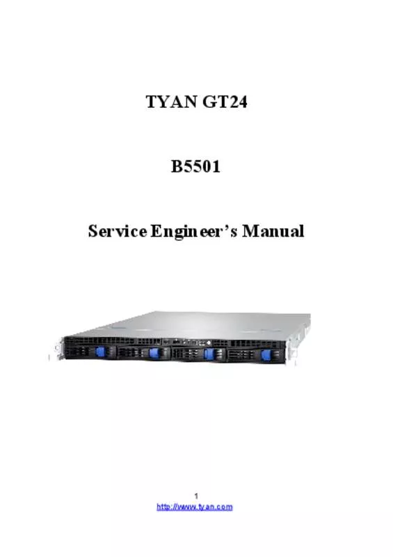 Mode d'emploi TYAN GT24B5501