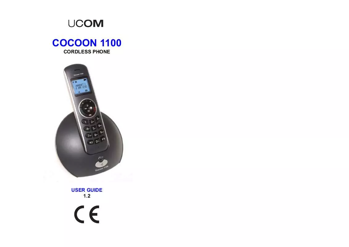 Mode d'emploi UCOM COCOON 1100