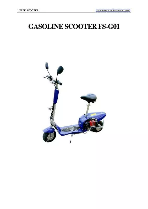 Mode d'emploi UFREE SCOOTER GAS SCOOTER FS-G01