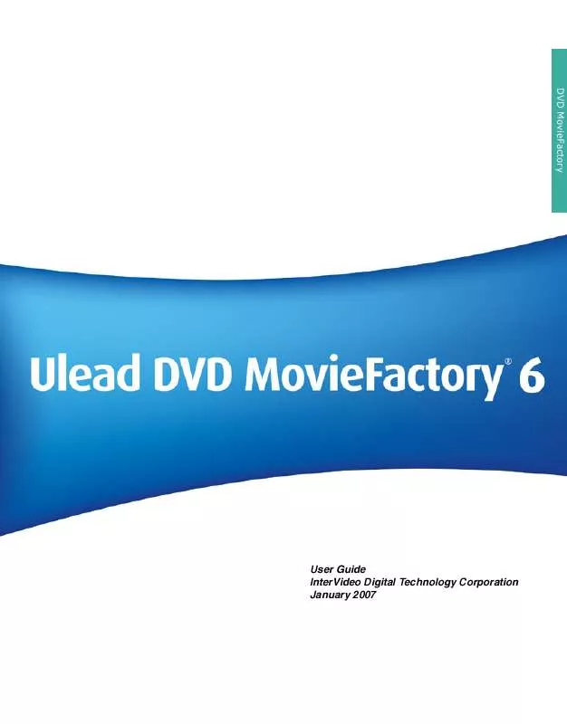 Mode d'emploi ULEAD DVD MOVIEFACTORY 6 PLUS