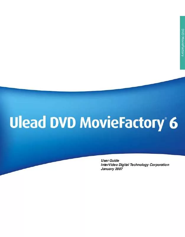 Mode d'emploi ULEAD DVD MOVIEFACTORY 6