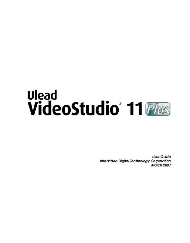 Mode d'emploi ULEAD VIDEOSTUDIO 11.5 PLUS